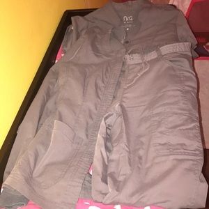 NrG by Barco Gray scrub set including jacket